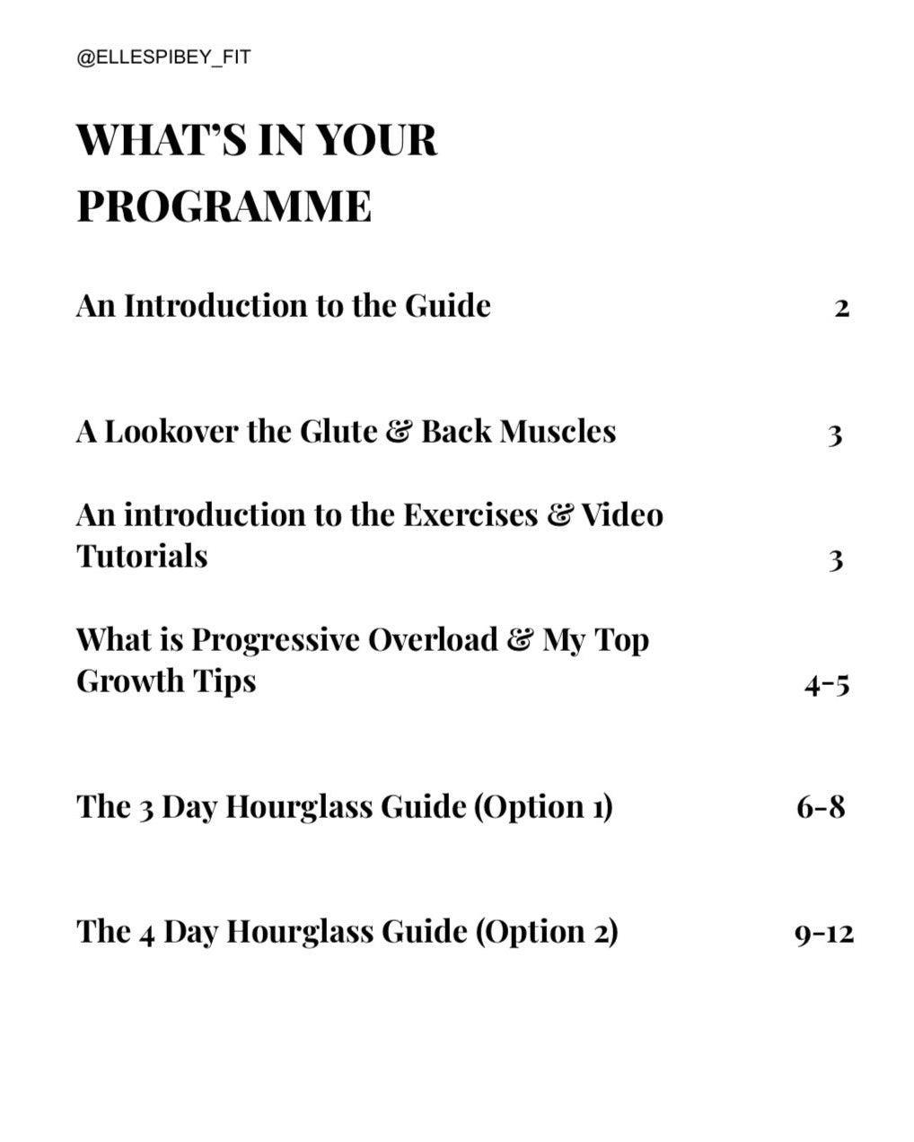 The Hourglass Edit Programme